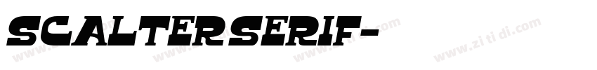 Scalter serif字体转换